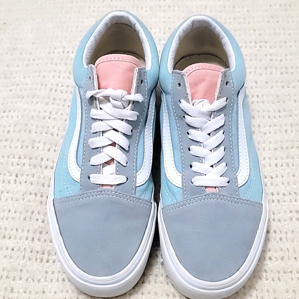 Vans OFF THE WALL Color Block Pastel Old Skool Platform Shoes